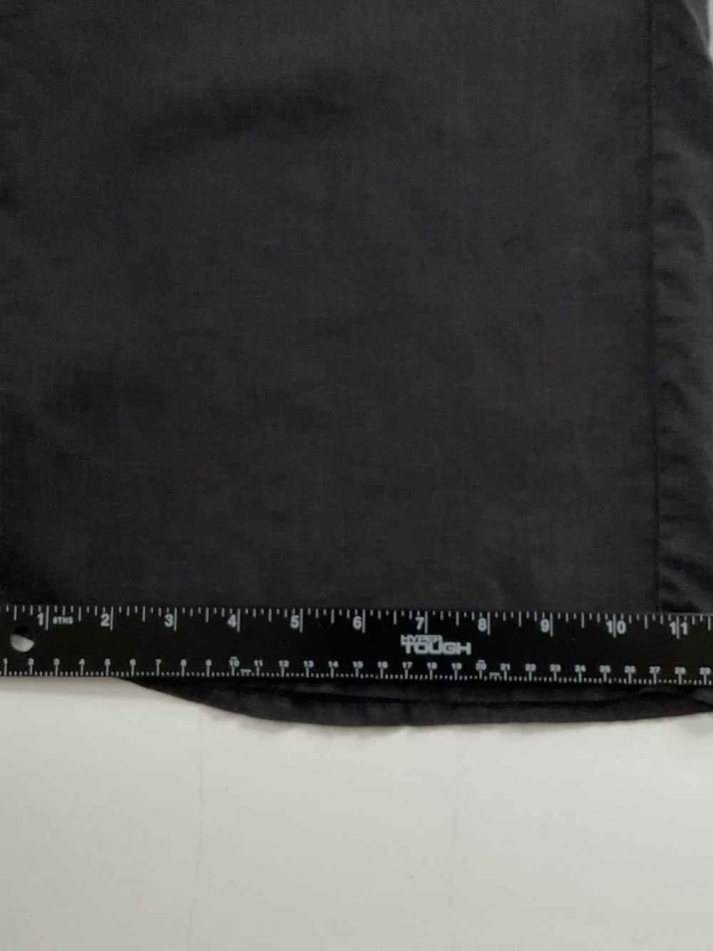 FLAX 100% Linen Wide Leg Pants Sz M Black Lagenlook Boho Pull On Closet Staple - Picture 6 of 10